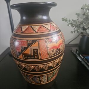 Handcrafted Multicolor Ceramic Vase